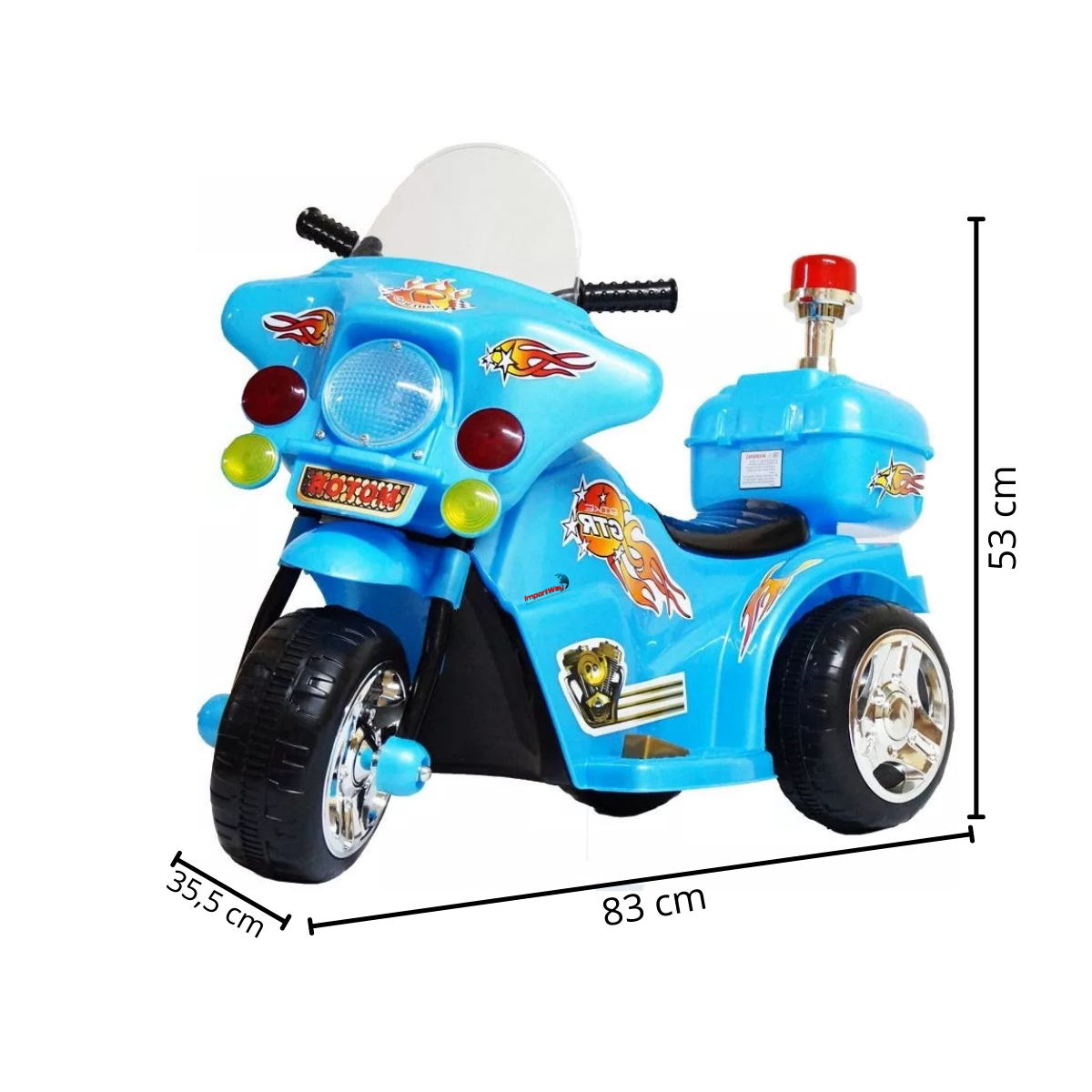 Moto rechargeable pour enfants jusqu'à 4 ans