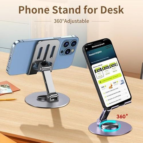 Un support de téléphone de bureau polyvalent, conçu pour offrir une grande flexibilité d'utilisation.