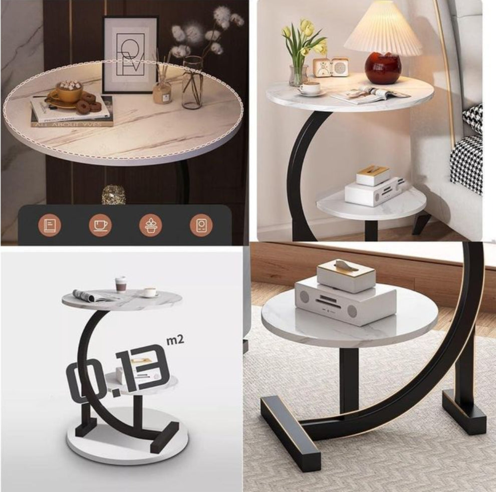 Table d'appoint à 2 niveaux pour Bureau ou la Chambre