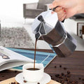 Cafetière italienne traditionnelle en aluminium, 2 et 3 tasses