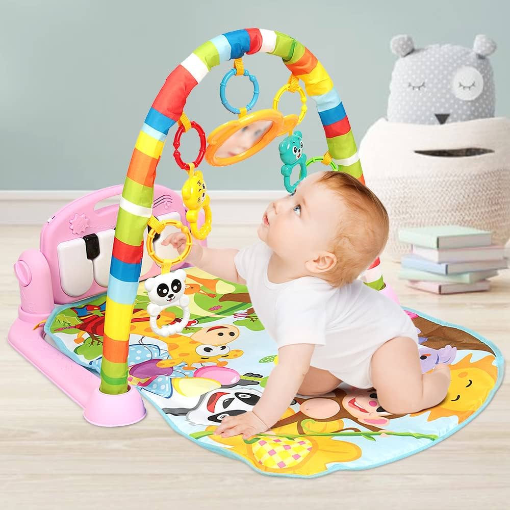 Tapis d'Éveil pour Bébé avec arche de jeu évolutif