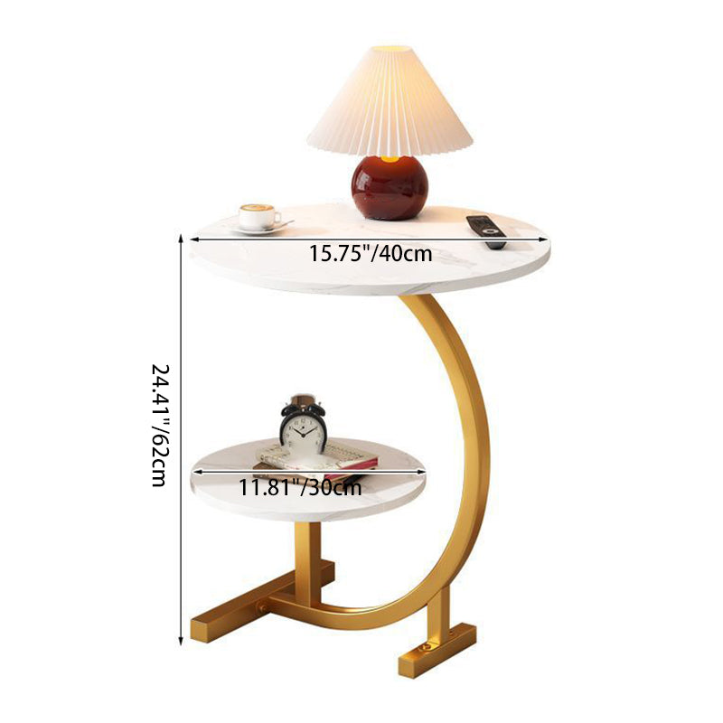 Table d'appoint à 2 niveaux pour Bureau ou la Chambre