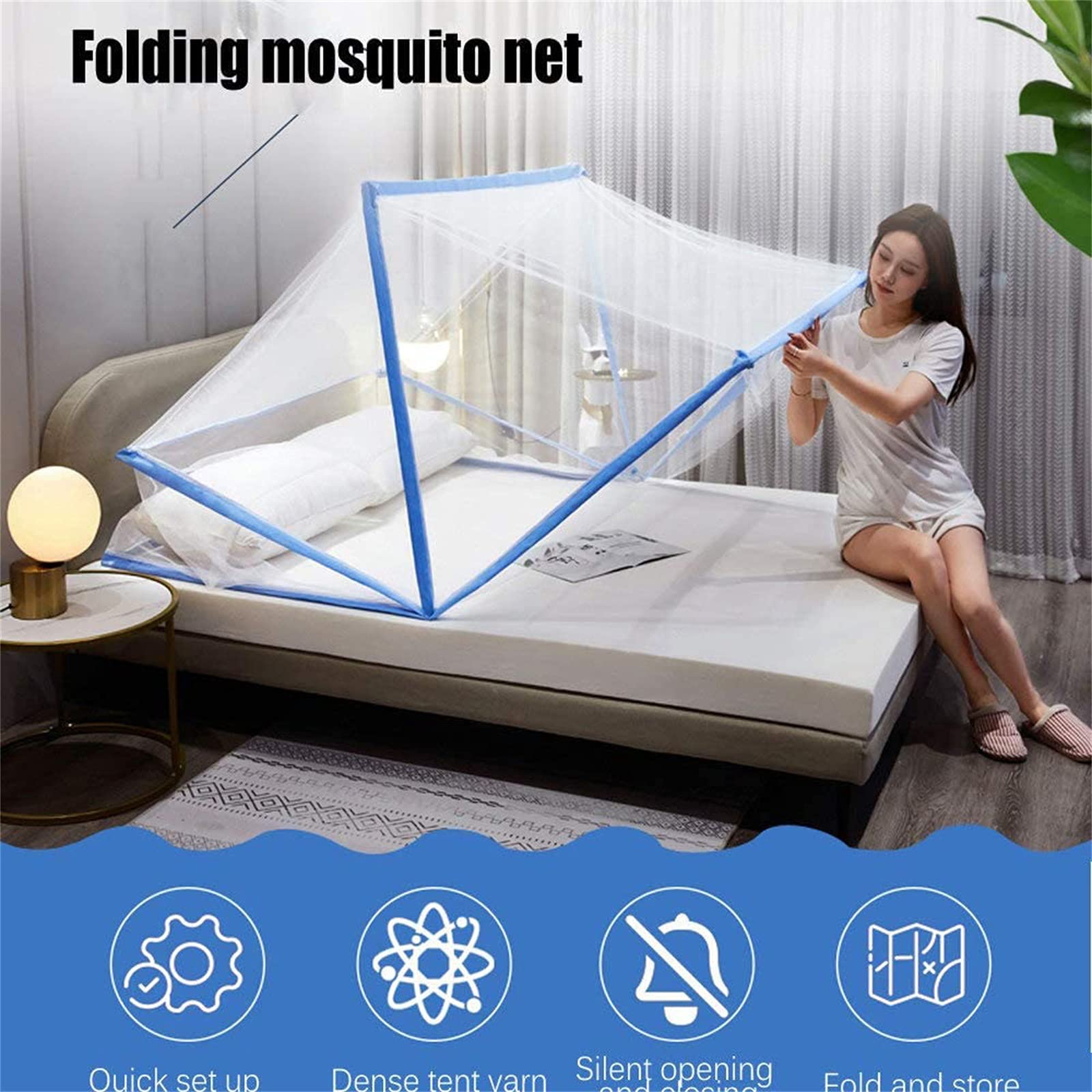 Moustiquaire pliable 3 places pour la famille