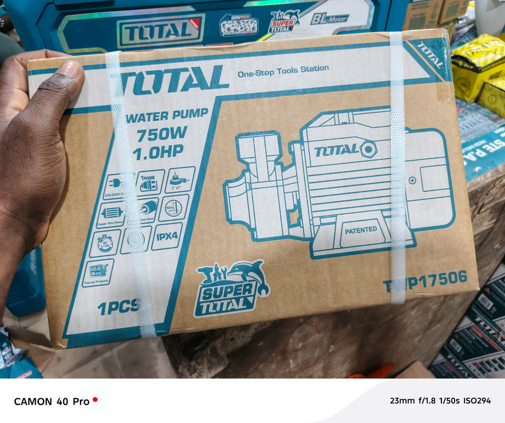 Pompe à eau périphérique 1 CV 750 W 220 V 750 W 52 m - TWP17506-5