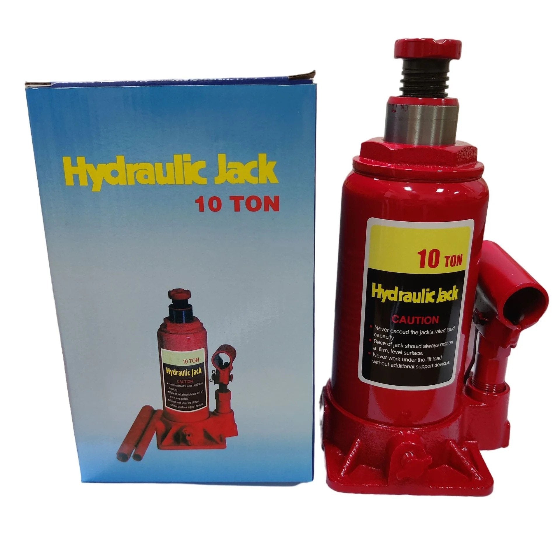 Cric hydraulique bouteille d'une capacité de levage de 10 tonnes.