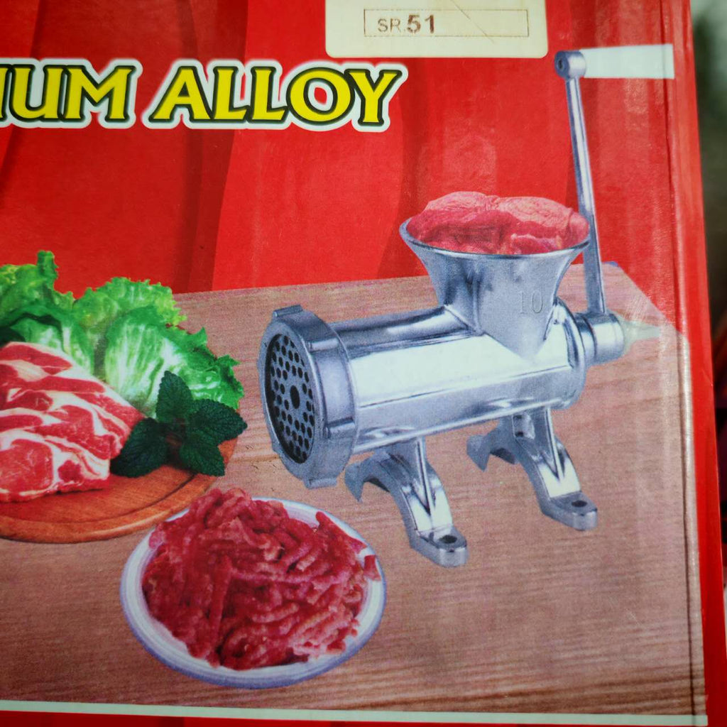 Hachoir à viande manuel en aluminium professionnel