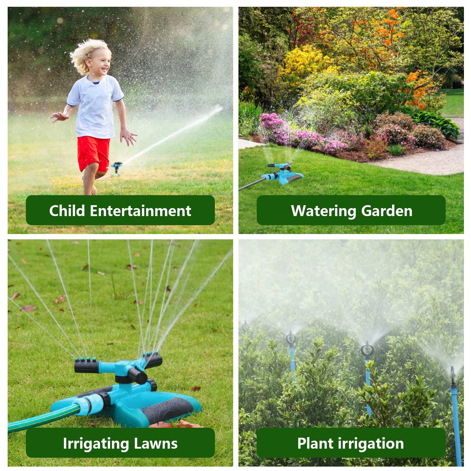 Arroseur de jardin automatique rotatif à 360 degrés